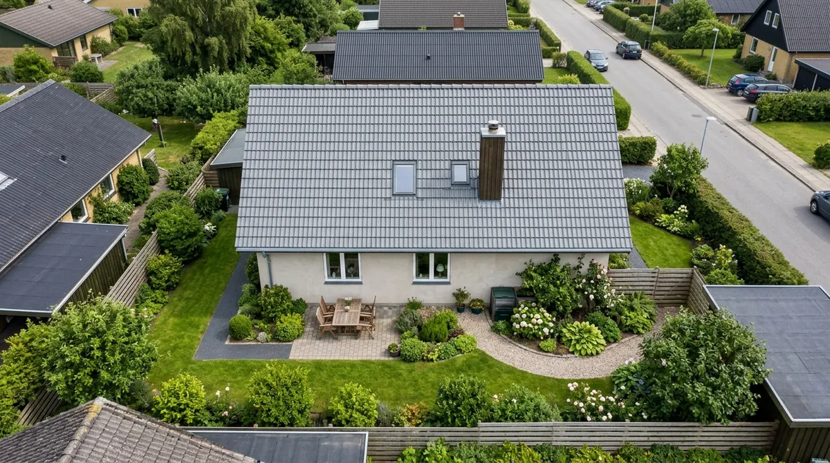 Illustrationsfoto: tagarbejde på et dansk hus
