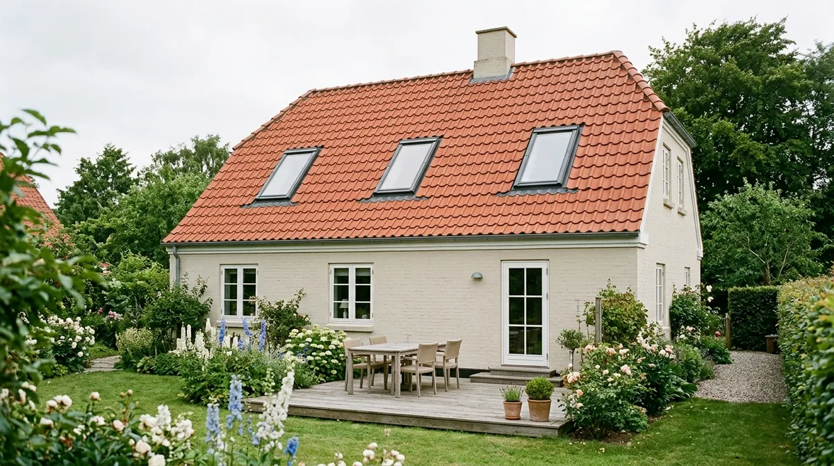 Illustrationsfoto: tagarbejde på et dansk hus